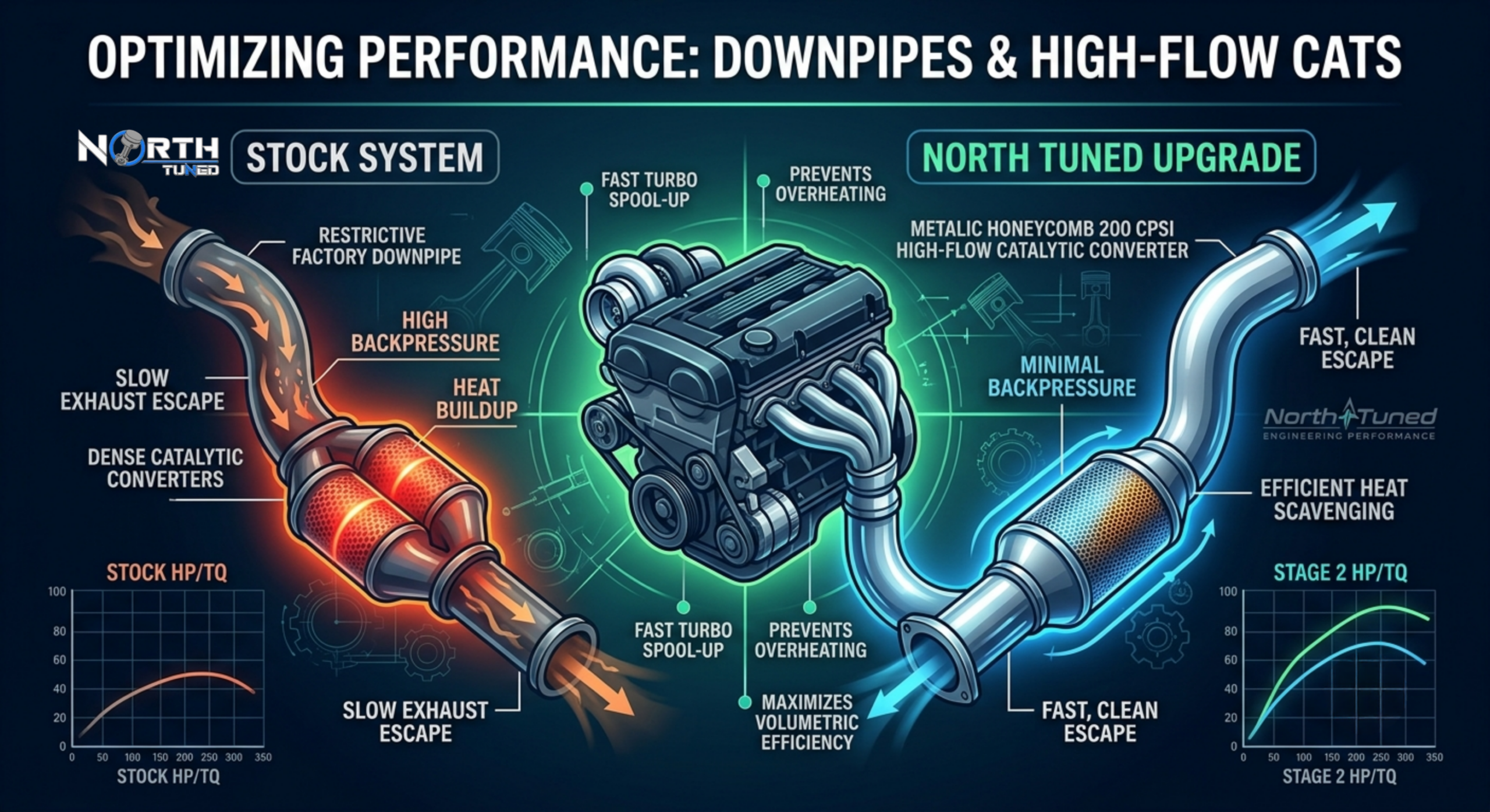 Downpipes and High-Flow Cats: Unlocking Stage 2 Horsepower