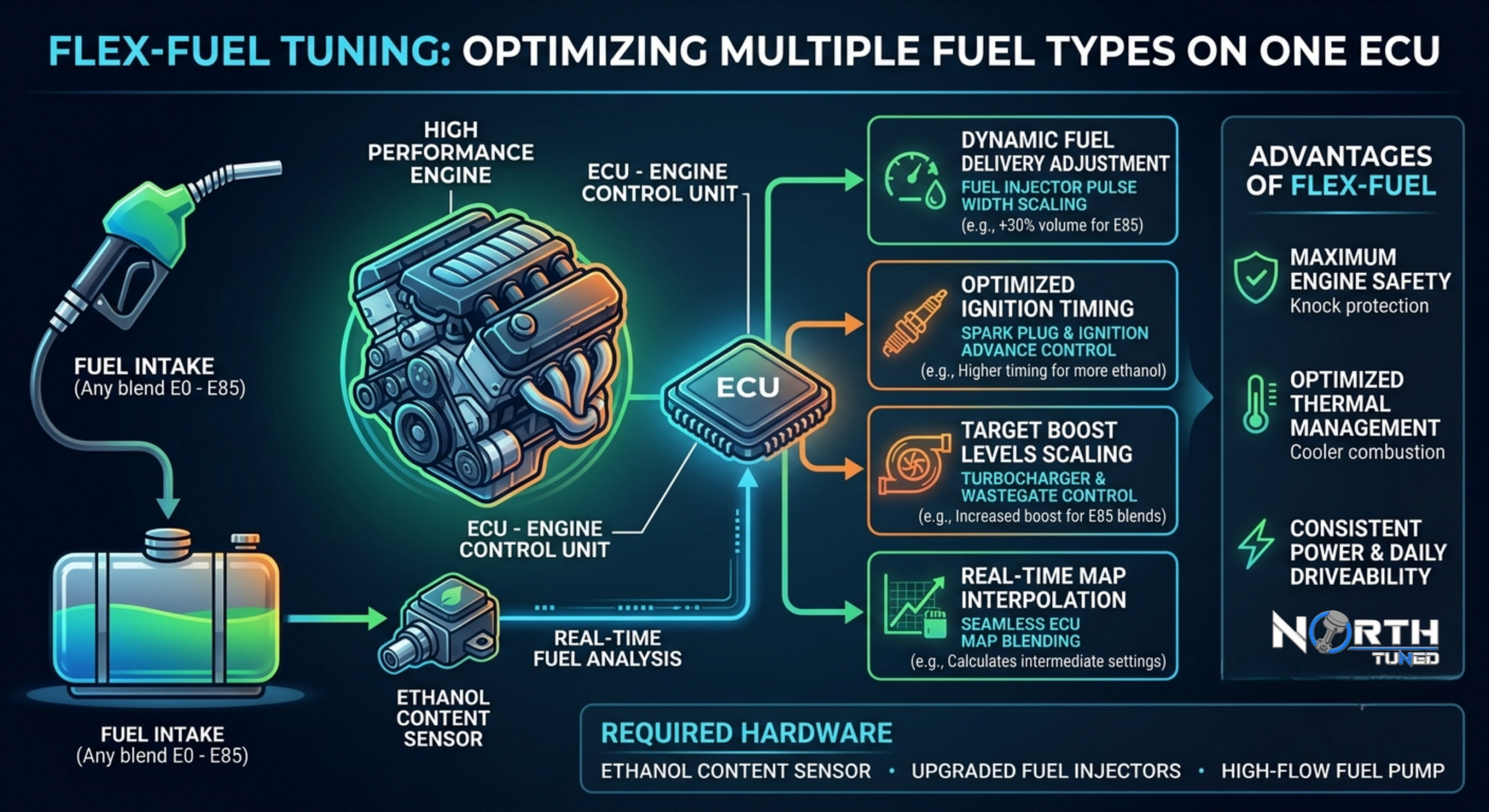Flex-Fuel Tuning: How to Run Multiple Fuel Types on One ECU